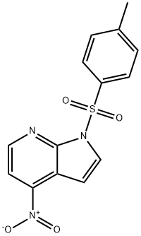 1-[(4-甲基苯基)磺酰基]-4-硝基-1H-吡咯并[2,3-B]吡啶 结构式