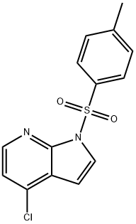 4-氯-1-甲苯磺酰-1H-吡咯并[2,3-B]吡啶 结构式