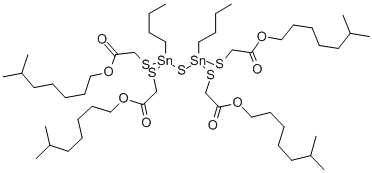 tetraisooctyl 2,2',2'',2'''-[thiobis[(butylstannylidyne)bis(thio)]]tetraacetate 结构式