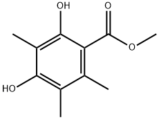 2,4-Dihydroxy-3,5,6-trimethylbenzoic acid methyl ester 结构式
