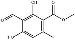 2,4-Dihydroxy-3-formyl-6-methylbenzoic acid methyl ester 结构式