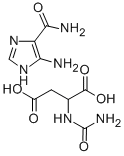 5-氨基-1H-咪唑-4-甲酰胺 N-(氨基羰基)天冬氨酸盐 结构式