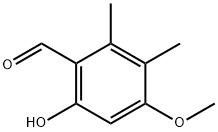 6-HYDROXY-4-METHOXY-2,3-DIMETHYLBENZALDEHYDE 结构式