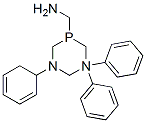 Hexahydro-N,1,3-triphenyl-1,3,5-diazaphosphorine-5-methanamine 结构式