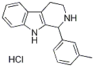 9H-吡啶并(3,4-B)吲哚,1,2,3,4-四氢-1-(M-甲苯基)-,盐酸盐 结构式