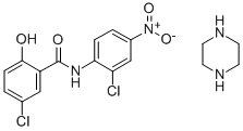 氯硝柳胺哌嗪盐 结构式