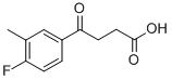 4-(4-氟-3-甲基苯基)-4-氧代丁酸 结构式