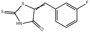 5-(3-氟-苯亚甲基)-2-硫代-四氢噻唑-4-酮 结构式