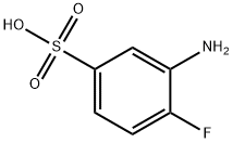 3-Amino-4-fluorobenzenesulfonic acid 结构式