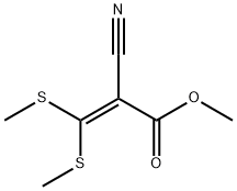 2-氰-3,3-二(甲硫基)丙烯酸甲酯 结构式