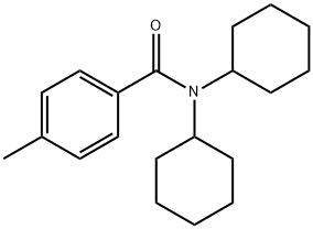 N,N-二环己基-4-甲基苯甲酰胺 结构式