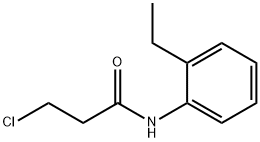 3-氯-N-(2-乙基苯基)丙酰胺 结构式