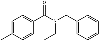 N-苄基-N-乙基-4-甲基苯甲酰胺 结构式