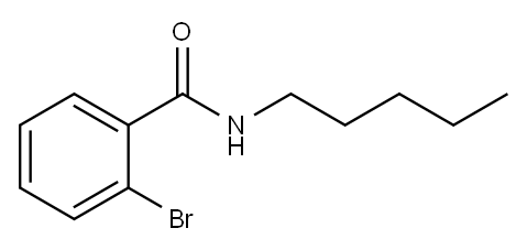 N-戊基-2-溴苯甲酰胺 结构式