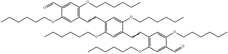 2,5-Bis(hexyloxy)-1,4-bis[2,5-bis(hexyloxy)-4-formyl-phenylenevinylene]benzene