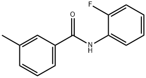 N-(2-氟苯基)-3-甲基苯甲酰胺 结构式