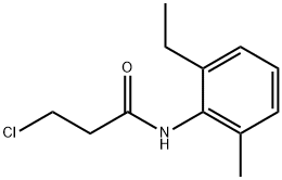 3-氯-N-(2-乙基-6-甲基-苯基)丙酰胺 结构式