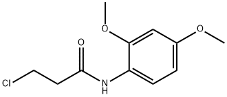 3-氯-N-(2,4-二甲氧苯基)丙酰胺 结构式