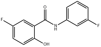 Benzamide, 5-fluoro-N-(3-fluorophenyl)-2-hydroxy- (9CI) 结构式