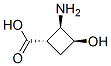 Cyclobutanecarboxylic acid, 2-amino-3-hydroxy-, (1S,2R,3S)- (9CI) 结构式