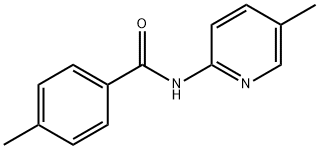4-甲基-N-（5-甲基-2-吡啶基）苯甲酰胺 结构式