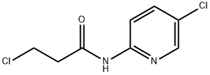 3-氯-N-(5-氯-2-吡啶基)丙酰胺 结构式