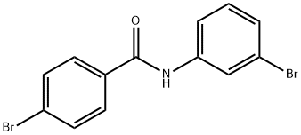 4-溴-N-(3-溴苯基)苯甲酰胺 结构式