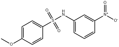 4-甲氧基-N-(3-硝基苯基)苯磺酰胺 结构式