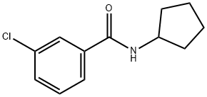 3-氯-N-环戊烷苯甲酰胺 结构式