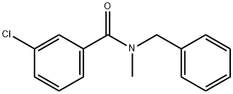 N-苄基-3-氯-N-甲基苯甲酰胺 结构式