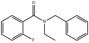 N-苄基-N-乙基-2-氟苯甲酰胺 结构式