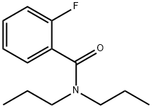 N,N-二-N-丙基-2-氟苯甲酰胺 结构式