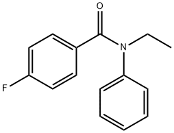 N-乙基-4-氟-N-苯基苯甲酰胺 结构式