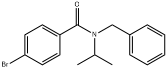 N-苄基-4-溴-N-异丙基苯甲酰胺 结构式