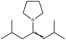 1-(1-Isobutyl-3-methyl-1-butenyl)pyrrolidine 结构式