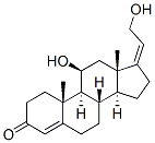 11-beta,21-dihydroxypregna-4,17(20)-dien-3-one 结构式