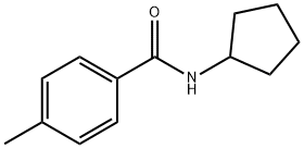 N-环戊烷-4-甲基苯甲酰胺 结构式