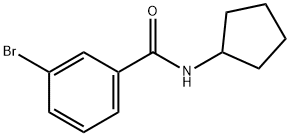 3-溴-N-环戊基苯甲酰胺 结构式