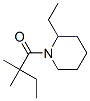 Piperidine, 1-(2,2-dimethyl-1-oxobutyl)-2-ethyl- (9CI) 结构式