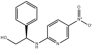 (R)-N-(5-NITROPYRID-2-YL)-2-HYDROXY-1-PHENYLETHYLAMINE 结构式