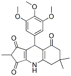 4,6,7,9-Tetrahydro-9-(3,4,5-trimethoxyphenyl)-2,6,6-trimethyl-1H-cyclopenta[b]quinoline-1,3,8(2H,5H)-trione 结构式