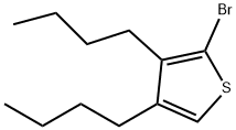2-溴-3,4-二丁基噻吩 结构式