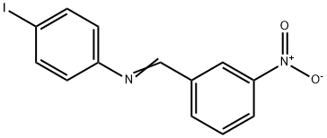 N-(3-Nitrobenzylidene)-4-iodoaniline 结构式