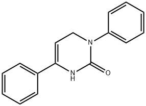 2-Oxo-3,6-diphenyl-1,2,3,4-tetrahydropyrimidine 结构式