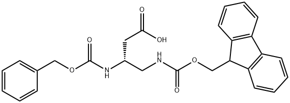 Z-Β-DAB(FMOC)-OH 结构式