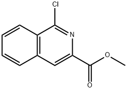 1-氯异喹啉-3-甲酸甲酯 结构式