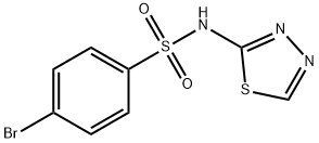 4-Bromo-N-(1,3,4-thiadiazol-2-yl)benzene-1-sulfonamide 结构式