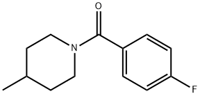 1-(4-氟苯甲酰基)-4-甲基哌啶 结构式