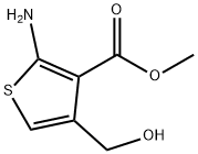 3-Thiophenecarboxylicacid,2-amino-4-(hydroxymethyl)-,methylester(9CI) 结构式