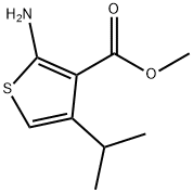 2-氨基-4-异丙基噻吩-3-羧酸甲酯 结构式